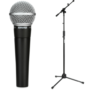 Shure SM58 Cardioid Dynamic Vocal Microphone with Tripod Stand