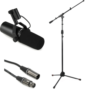 Shure SM7dB Active Dynamic Microphone with Stand and Cable