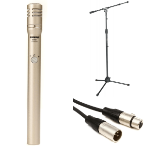 Shure SM81 Small-diaphragm Condenser Microphone Bundle with Stand and Cable