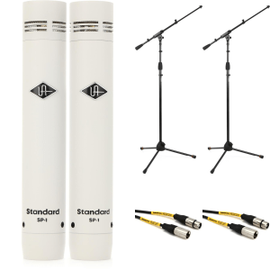 Universal Audio SP-1 Standard Pencil Microphone - Matched Pair Stand and Cable Bundle