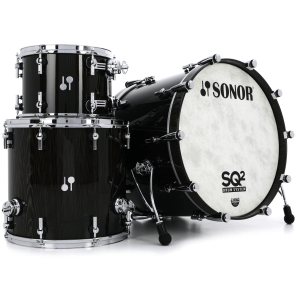 Sonor SQ2 Maple 3-piece Shell Pack - Vintage Onyx High Gloss
