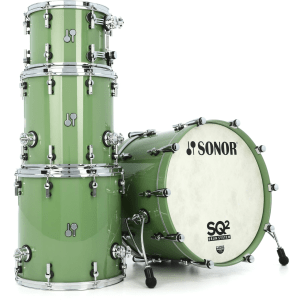 Sonor SQ2 Beech 4-piece Shell Pack - Reseda Green
