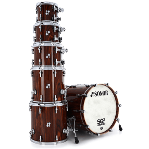 Sonor SQ2 Maple 6-piece Shell Pack - Rosewood Replica Veneer High Gloss