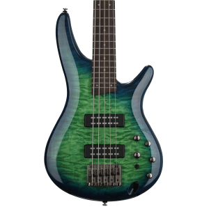 Ibanez Standard SR405EQM Bass Guitar - Surreal Blue Burst Gloss