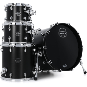 Mapex Saturn 4-piece Fusion Shell Pack - Satin Black