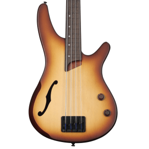 Ibanez SRH500F Fretless Bass Guitar - Natural Browned Burst Flat
