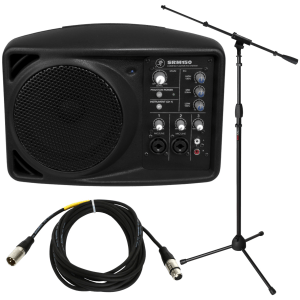 Mackie SRM150 Compact PA System with Stand and Cable