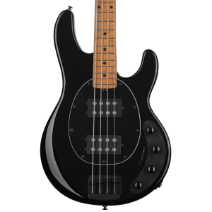 Ernie Ball Music Man StingRay Special HH Bass Guitar - Black with Maple Fingerboard