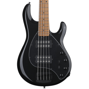 Ernie Ball Music Man StingRay Special 5 HH Bass Guitar - Black with Maple Fingerboard