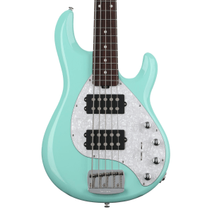 Ernie Ball Music Man StingRay Special 5 HH Bass Guitar - Laguna Green with Rosewood Fingerboard