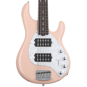 Ernie Ball Music Man StingRay Special 5 HH Bass Guitar - Pueblo Pink with Rosewood Fingerboard and Case