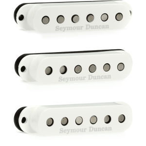 Seymour Duncan SSL-5 Custom Staggered Pole Strat Single Coil 3-piece Pickup Set - White
