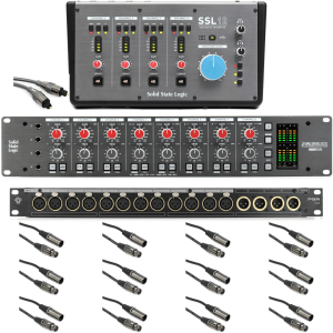 Solid State Logic SSL 12 USB Audio Interface and PureDrive Octo 12-channel Studio Bundle