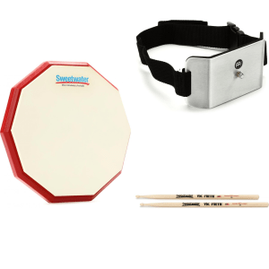 Sweetwater Mountable Practice Pad and Knee Strap Bundle - 6-inch