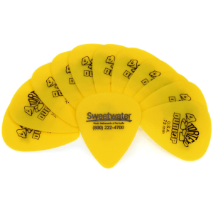 Dunlop Sweetwater Tortex Standard Guitar Picks - .73mm Yellow (12-pack, Sweetwater Exclusive)