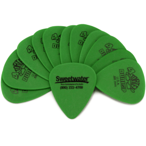 Dunlop Sweetwater Tortex Standard Guitar Picks - .88mm Green (12-pack Sweetwater Exclusive)