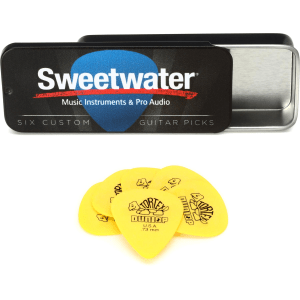 Dunlop Sweetwater Guitar Pick Tin - 0.73mm Tortex Standard Pick (6-pack Sweetwater Exclusive)
