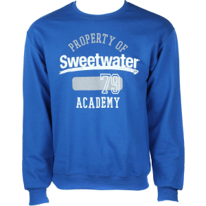 Sweetwater "Property of Sweetwater Academy" Crew Neck Sweatshirt - Heather Royal Blue, Small