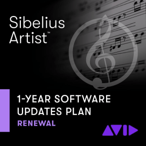 Avid 1-year Software Updates + Support RENEWAL for Sibelius Perpetual License