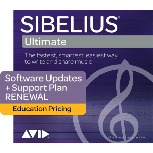 Avid 1-year Software Updates + Support for Academic Sibelius | Ultimate Perpetual License Expired Plan