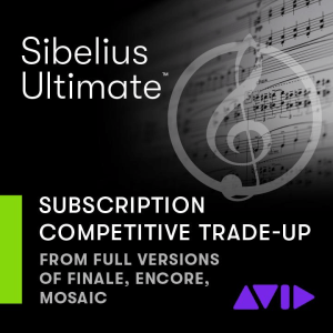 Avid Sibelius Ultimate 1-year Subscription Crossgrade from Finale, Encore, Mosaic or Notion (download)