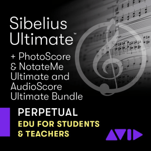 Avid Sibelius Ultimate Academic Version with PhotoScore, NotateMe, and AudioScore Ultimate (download)