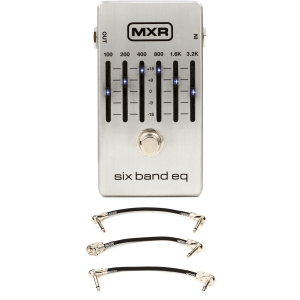 MXR M109S Six Band EQ Pedal with Patch Cables
