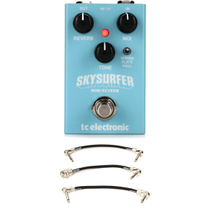 TC Electronic Skysurfer Mini Reverb Pedal with Patch Cables