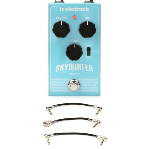 TC Electronic Skysurfer Reverb Pedal with Patch Cables