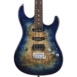 ESP Original Snapper CTM Electric Guitar - Nebula Blue Burst with Rosewood Fingerboard
