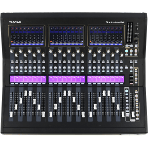 TASCAM Sonicview 24XP 44-channel Digital Mixer, 24-fader Digital Live Sound Mixer and Integrated Recorder