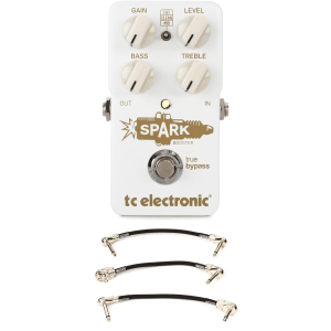 TC Electronic Spark Booster Pedal with Patch Cables