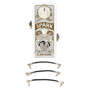 TC Electronic Spark Mini Boost Pedal with Patch Cables
