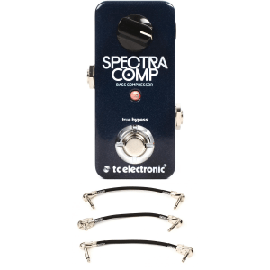 TC Electronic SpectraComp Mini Bass Compressor Pedal with Patch Cables