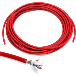 Canare L-4E6S Star Quad Bulk Microphone Cable - Red 25 Foot