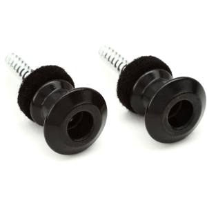 Dunlop Straplok Dual Design Strap Button Set - Black