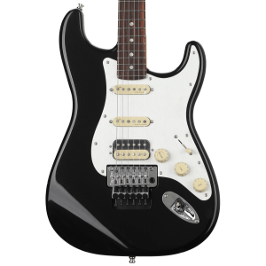 Fender American Ultra Luxe Stratocaster Floyd Rose HSS - Mystic Black with Rosewood Fingerboard