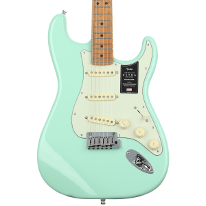 Fender American Ultra Stratocaster Electric Guitar - Surf Green with Roasted Maple Fingerboard, Sweetwater Exclusive in the USA