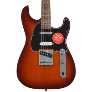 Squier Paranormal Custom Nashville Stratocaster Electric Guitar - Chocolate 2-tone Sunburst