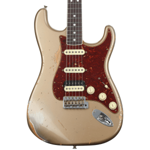 Fender Custom Shop Limited-edition '67 HSS Stratocaster Heavy Relic Electric Guitar - Aged Shoreline Gold