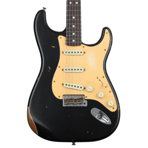 Fender Custom Shop Limited-edition Roasted "Big Head" Stratocaster Relic Electric Guitar - Aged Black