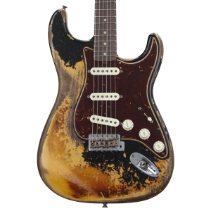 Fender Custom Shop Limited-edition Roasted '61 Stratocaster Super Heavy Relic - Aged Black over 3-color Sunburst