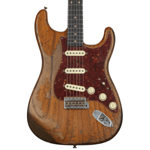 Fender Custom Shop Limited-edition Roasted '61 Strat Super Heavy Relic Electric Guitar - Aged Natural