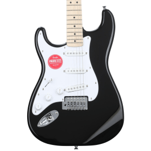 Squier Sonic Stratocaster Left-handed Electric Guitar - Black with Maple Fingerboard