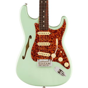 Fender American Professional II Thinline Stratocaster Electric Guitar - Transparent Surf Green