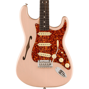 Fender American Professional II Thinline Stratocaster Electric Guitar - Transparent Shell Pink