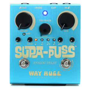 Way Huge Supa-Puss Analog Delay Pedal with Tap Tempo