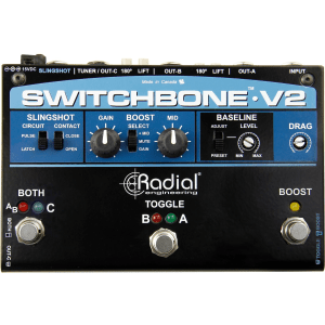 Radial Switchbone V2 ABY/C Amp Selector and Boost Pedal