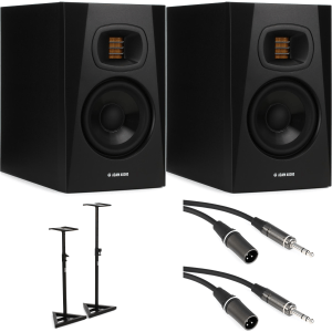 ADAM Audio T5V 5 inch Powered Studio Monitor Pair with Stands and Cables