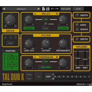 TAL Software TAL-Dub-X Delay Plug-in